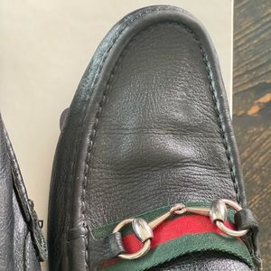 Men's authentic Gucci loafers, good condition, men's size 10,5-11